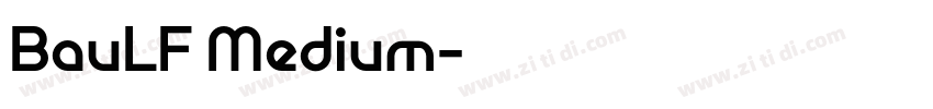 BauLF Medium字体转换